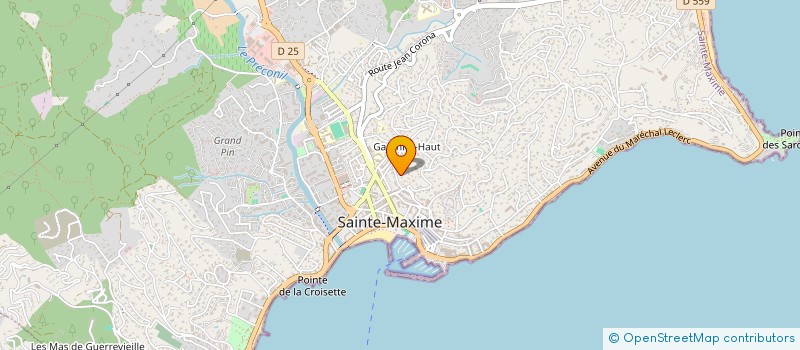 localisation de l'entreprise RGBM à SAINTE MAXIME