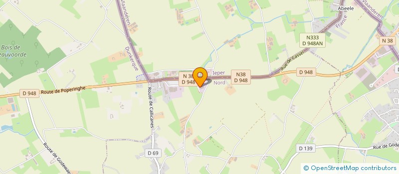 localisation de l'entreprise RGC à GODEWAERSVELDE