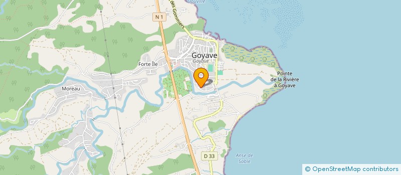 localisation de l'entreprise RGC  GOYAVE