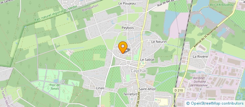 localisation de l'entreprise RGC BATI33 à BLANQUEFORT