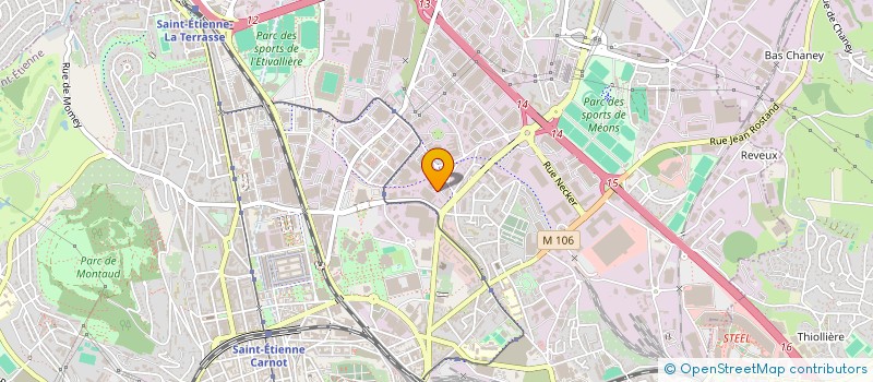 localisation de l'entreprise RGCE HABITAT à SAINT-ETIENNE