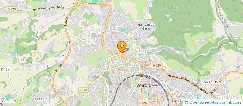 localisation de l'entreprise RGCI IMMO  VOIRON