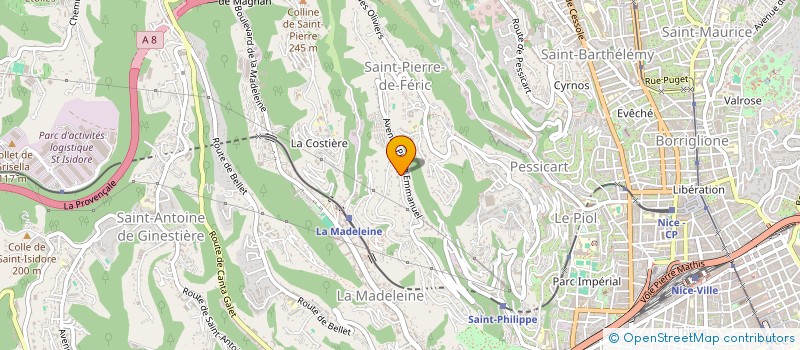 localisation de l'entreprise RGCP à NICE