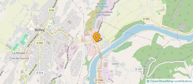 localisation de l'entreprise RGD  BELLEY