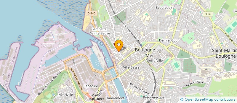 localisation de l'entreprise RGD DISTRIBUTION  BOULOGNE-SUR-MER