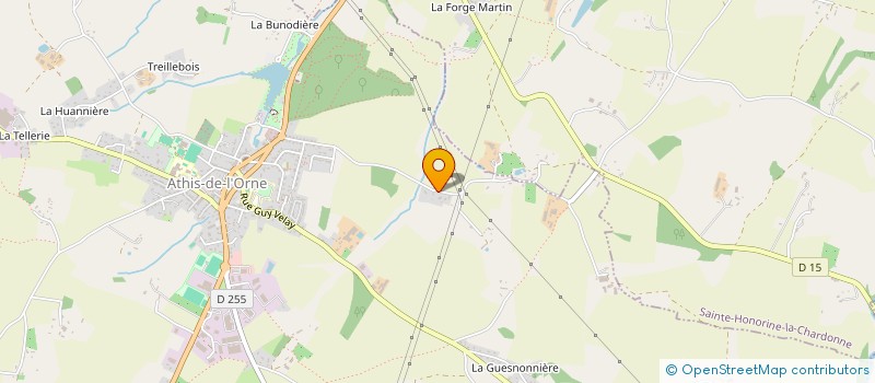 localisation de l'entreprise RGD MENUISERIE à ATHIS-VAL DE ROUVRE