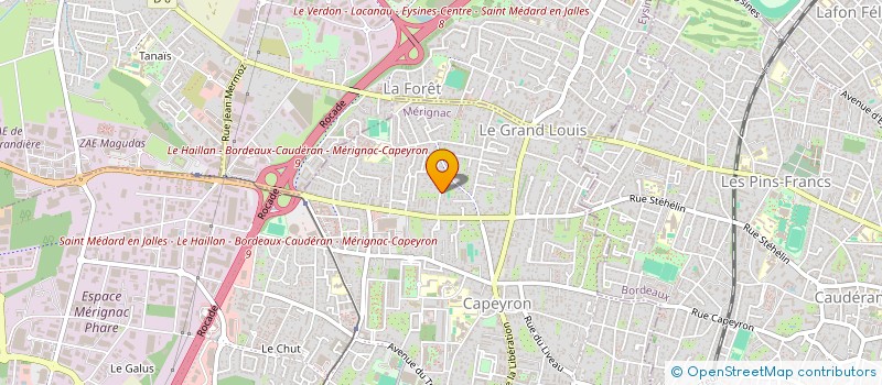 localisation de l'entreprise RGDA  MERIGNAC