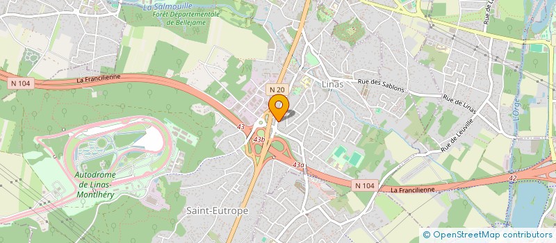 localisation de l'entreprise RGDE à LINAS