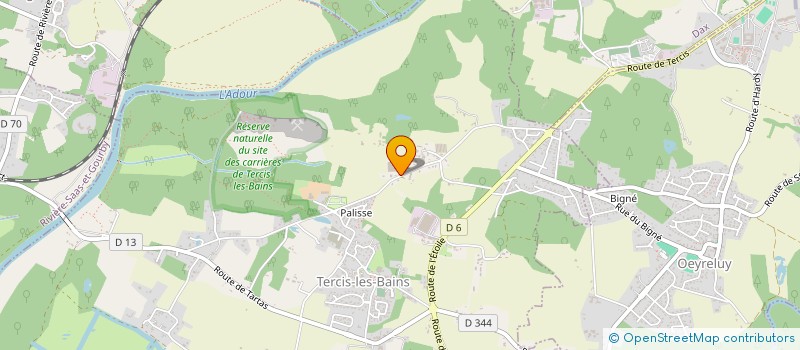 localisation de l'entreprise RGE  TERCIS-LES-BAINS
