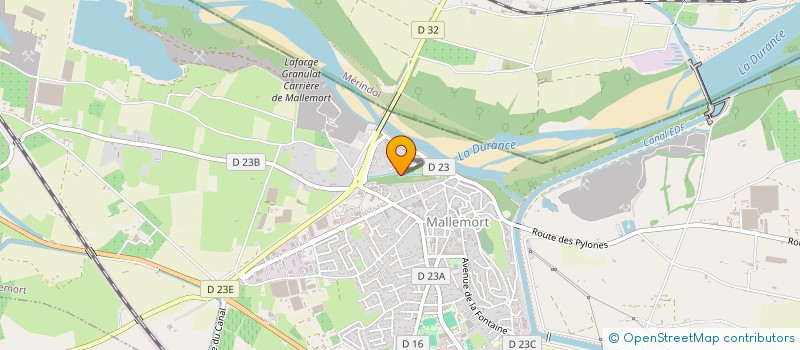 localisation de l'entreprise RGE DISTRIBUTION  MALLEMORT