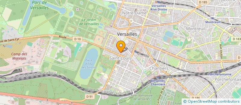 localisation de l'entreprise RGE GESTION à VERSAILLES