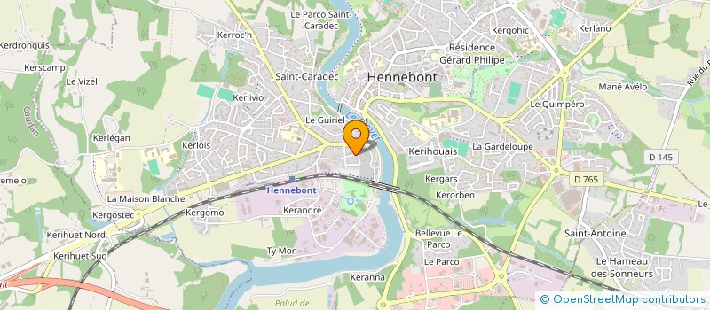 localisation de l'entreprise RGEL  HENNEBONT