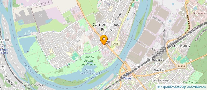 localisation de l'entreprise RGFA à CARRIERES SOUS POISSY