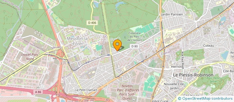 localisation de l'entreprise RGFORM à CLAMART
