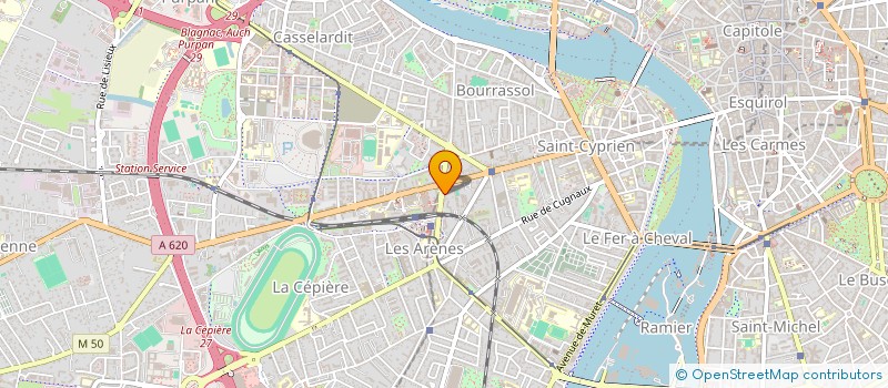 localisation de l'entreprise RGG INVEST à TOULOUSE