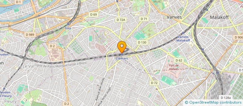 localisation de l'entreprise RGH à CLAMART