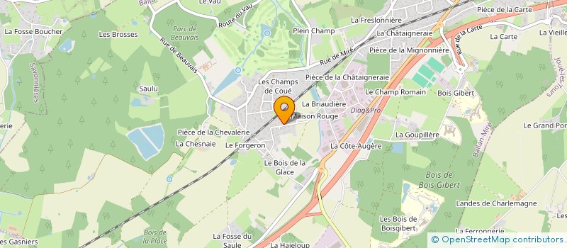 localisation de l'entreprise RGH à BALLAN-MIRE