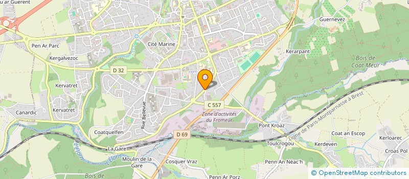 localisation de l'entreprise RGH  LANDIVISIAU