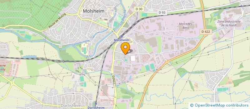 localisation de l'entreprise RGI  MOLSHEIM