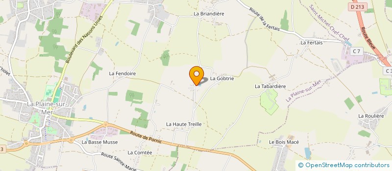 localisation de l'entreprise RGIS à LA PLAINE-SUR-MER
