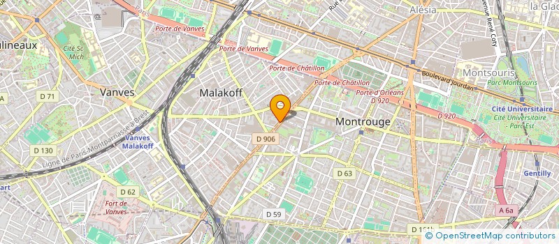 localisation de l'entreprise RGIS SPECIALISTES EN INVENTAIRE SARL à MALAKOFF