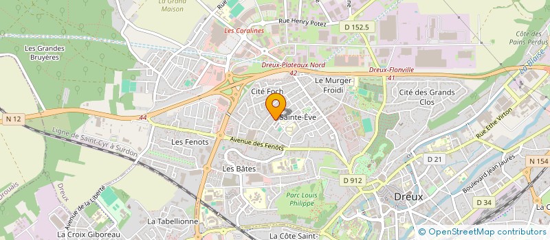 localisation de l'entreprise RGK IMMO à DREUX
