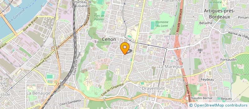localisation de l'entreprise RGL à CENON