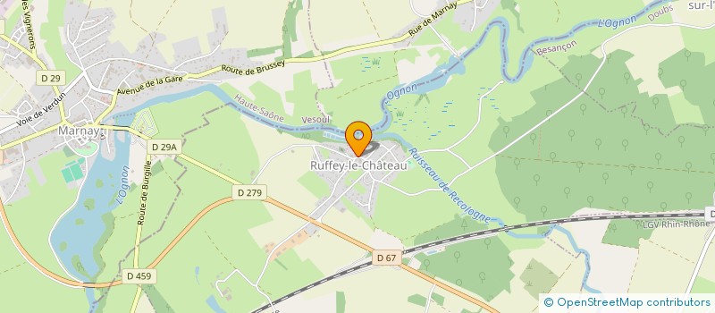 localisation de l'entreprise RGLV  RUFFEY-LE-CHATEAU