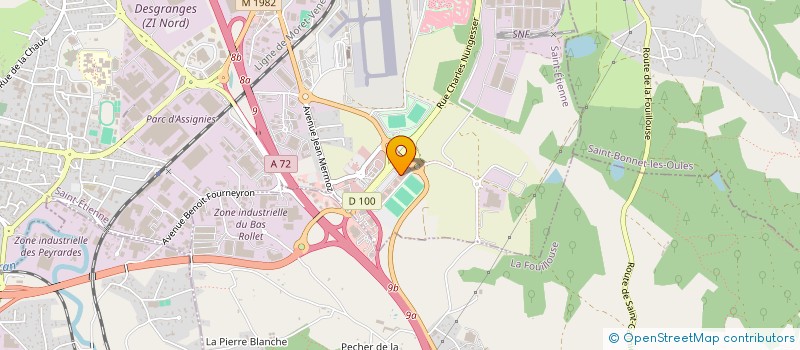 localisation de l'entreprise RGM  ANDREZIEUX-BOUTHEON