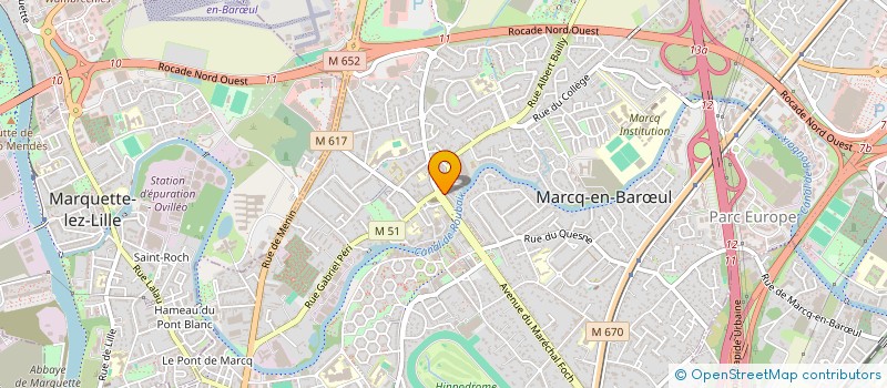 localisation de l'entreprise RGM RENOV HOLDING à MARCQ-EN-BARŒUL