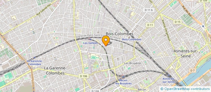 localisation de l'entreprise RGMC à BOIS-COLOMBES