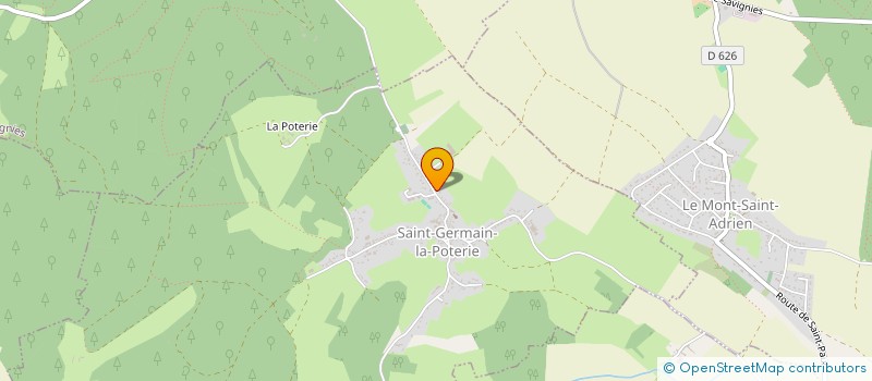 localisation de l'entreprise RGO ELECTRICITE à SAINT-GERMAIN-LA-POTERIE