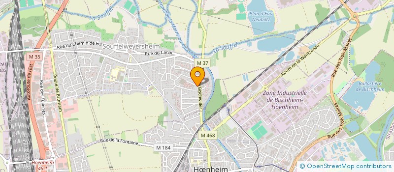 localisation de l'entreprise RGPE  SOUFFELWEYERSHEIM