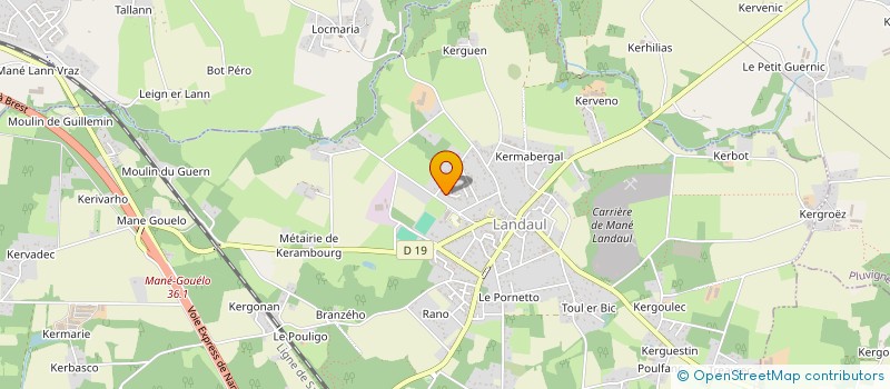 localisation de l'entreprise RGR  LANDAUL