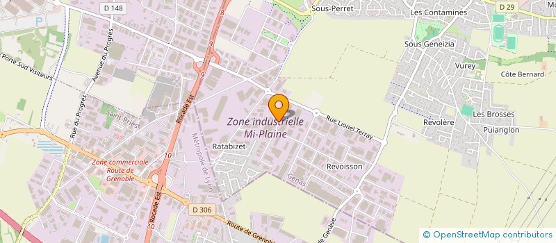localisation de l'entreprise RGS à GENAS