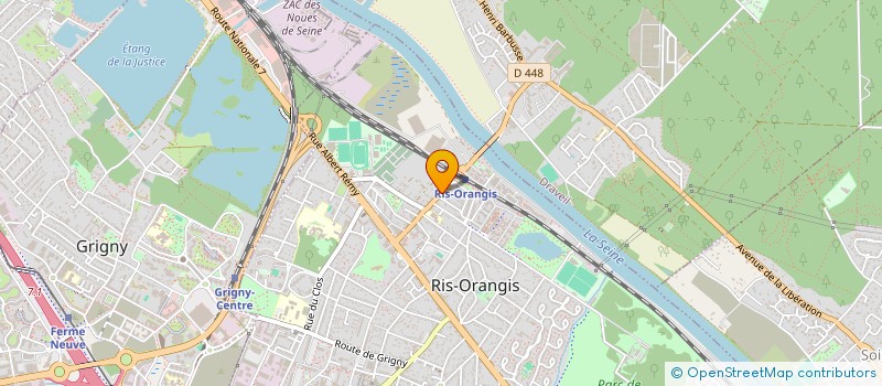localisation de l'entreprise RGS 91 à RIS-ORANGIS