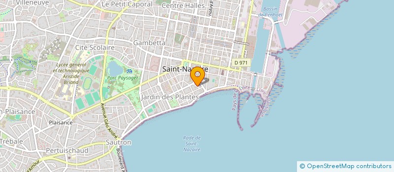 localisation de l'entreprise RGS  SAINT-NAZAIRE