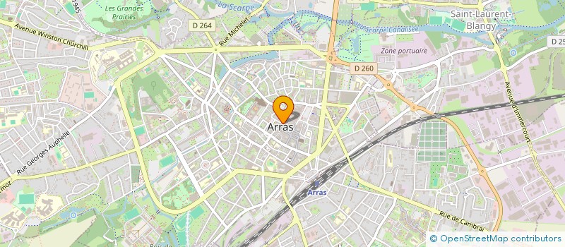 localisation de l'entreprise RGS ARRAS à ARRAS