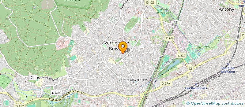 localisation de l'entreprise RGS INGENIERIE à VERRIERES-LE-BUISSON