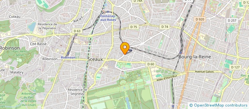 localisation de l'entreprise RGSICONSULTING à SCEAUX