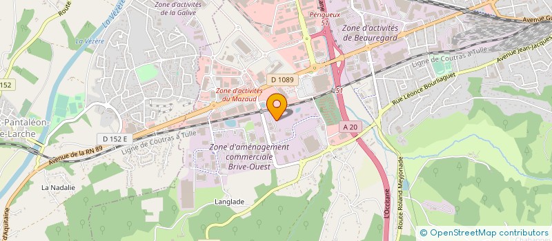 localisation de l'entreprise RGT 19  BRIVE LA GAILLARDE