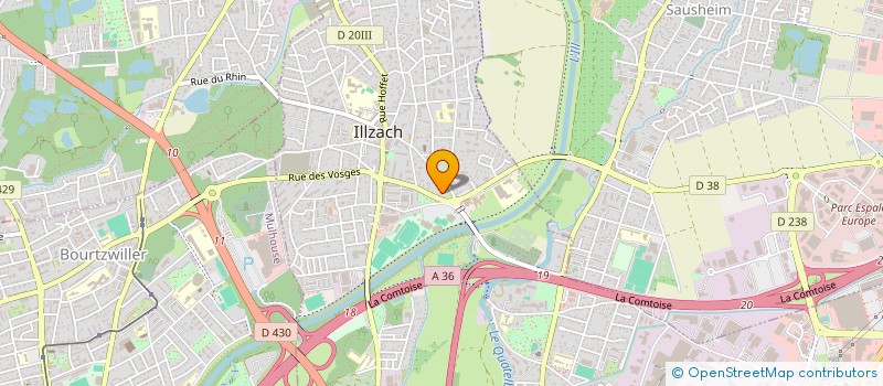 localisation de l'entreprise RGT GESTION  ILLZACH