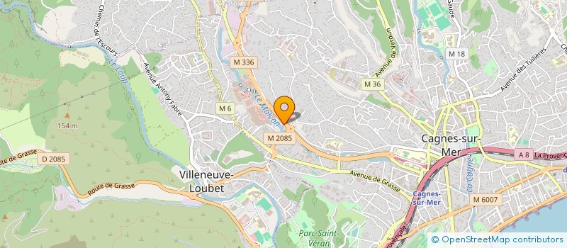 localisation de l'entreprise RGTHERAPIES à CAGNES-SUR-MER