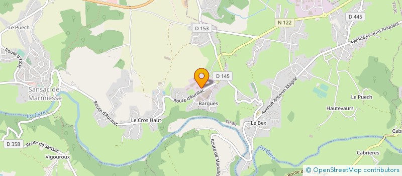 localisation de l'entreprise RGTN IMMO à SANSAC-DE-MARMIESSE