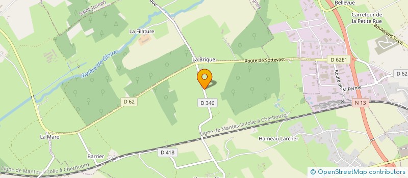 localisation de l'entreprise RGTP à YVETOT-BOCAGE