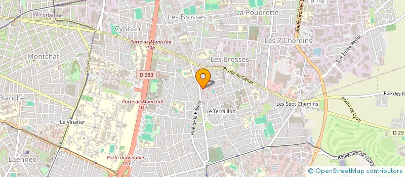 localisation de l'entreprise RGTRANS  BRON