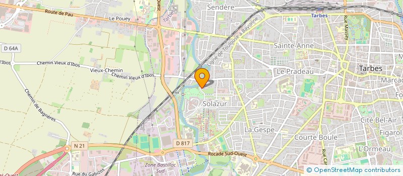 localisation de l'entreprise RGV GAILLARD  TARBES