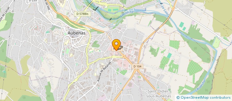 localisation de l'entreprise RGZ AGENCEMENTS à AUBENAS