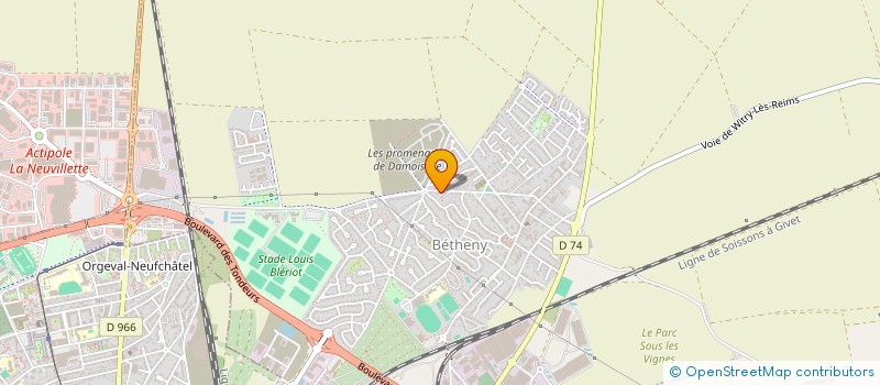 localisation de l'entreprise RGZ PATRIMOINE  BETHENY