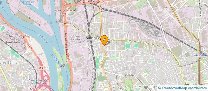 localisation de l'entreprise RH  SAINT-FONS